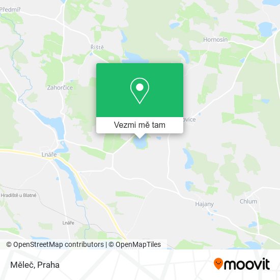 Měleč mapa