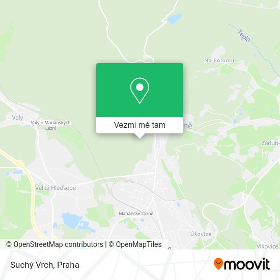 Suchý Vrch mapa