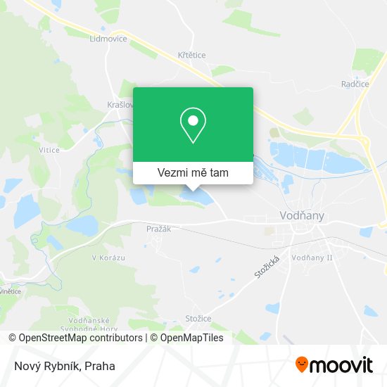 Nový Rybník mapa