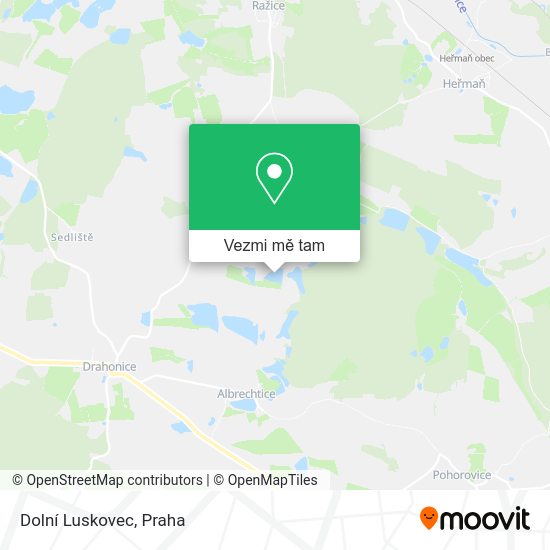 Dolní Luskovec mapa