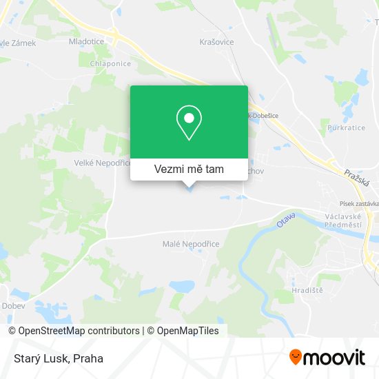 Starý Lusk mapa