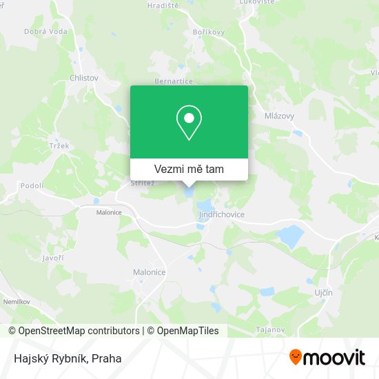 Hajský Rybník mapa