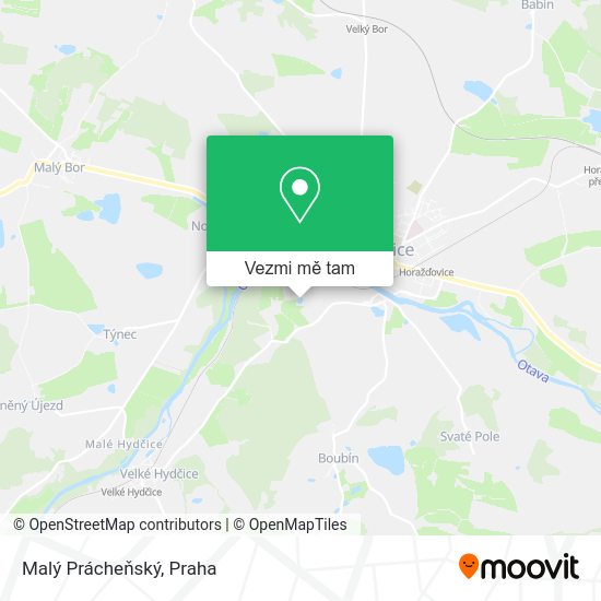 Malý Prácheňský mapa