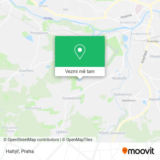 Haltýř mapa