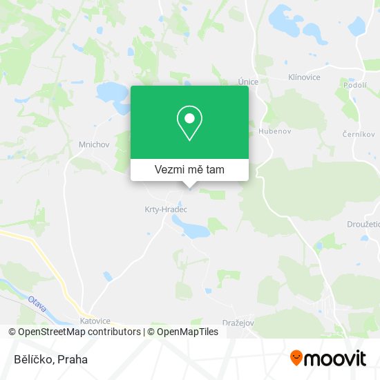 Bělíčko mapa