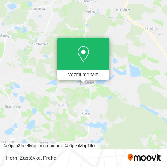 Horní Zastávka mapa