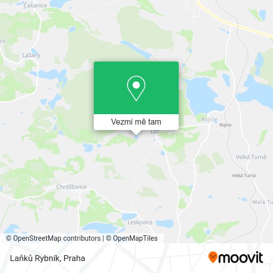 Laňků Rybník mapa