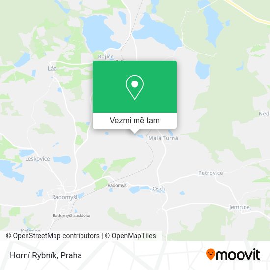 Horní Rybník mapa
