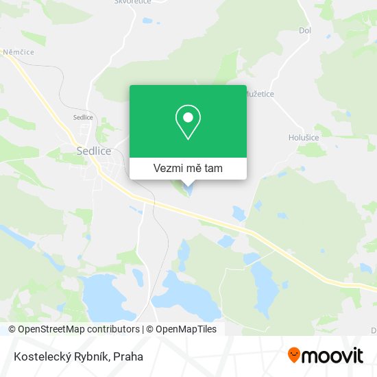 Kostelecký Rybník mapa