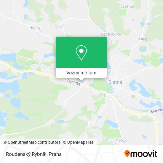 Roudenský Rybník mapa