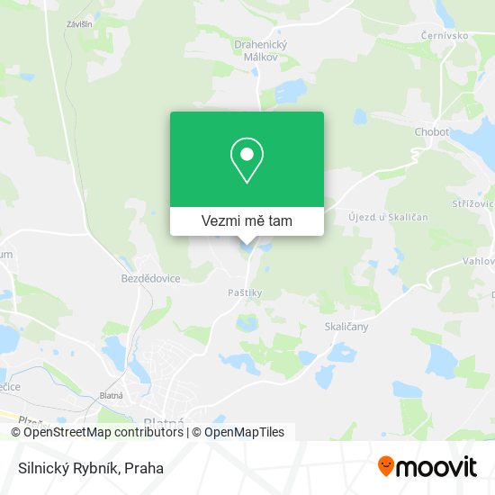 Silnický Rybník mapa