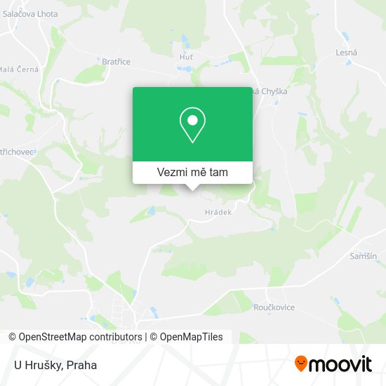 U Hrušky mapa