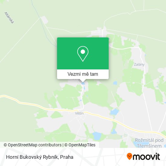 Horní Bukovský Rybník mapa