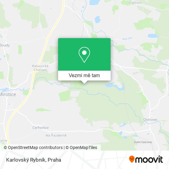 Karlovský Rybník mapa