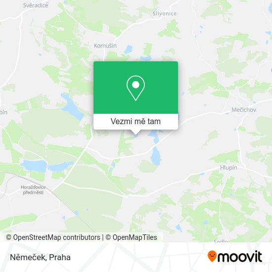 Němeček mapa