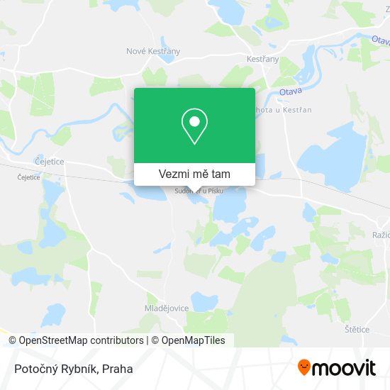 Potočný Rybník mapa