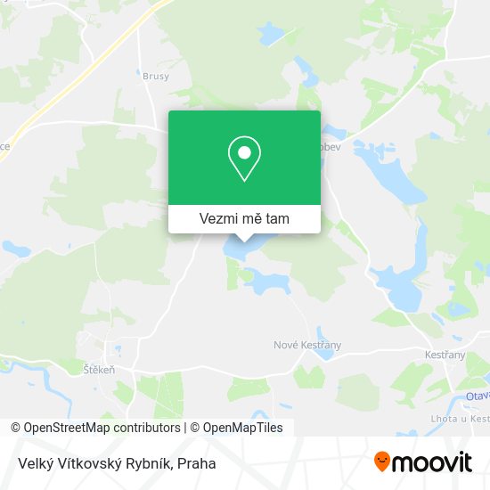 Velký Vítkovský Rybník mapa