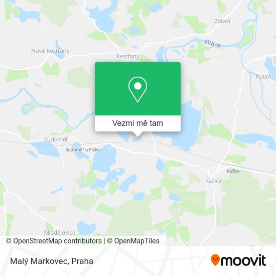 Malý Markovec mapa
