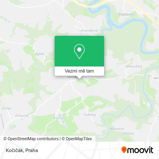 Kočičák mapa