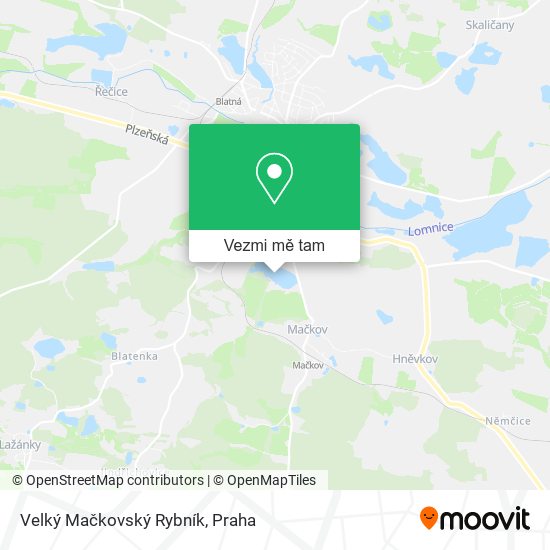 Velký Mačkovský Rybník mapa