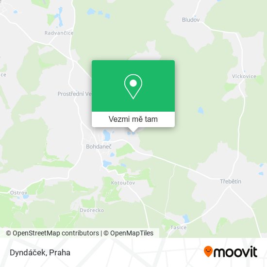 Dyndáček mapa