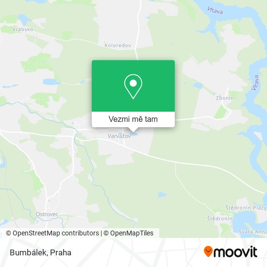Bumbálek mapa
