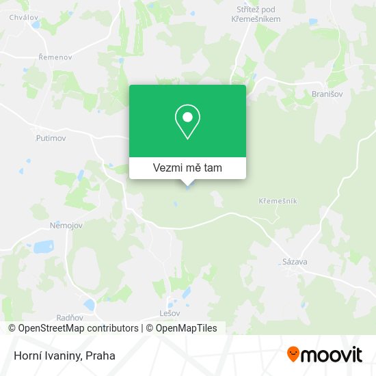 Horní Ivaniny mapa