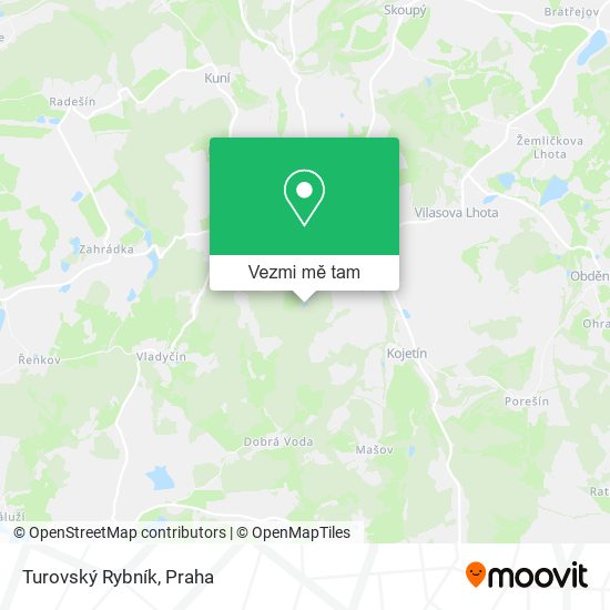 Turovský Rybník mapa