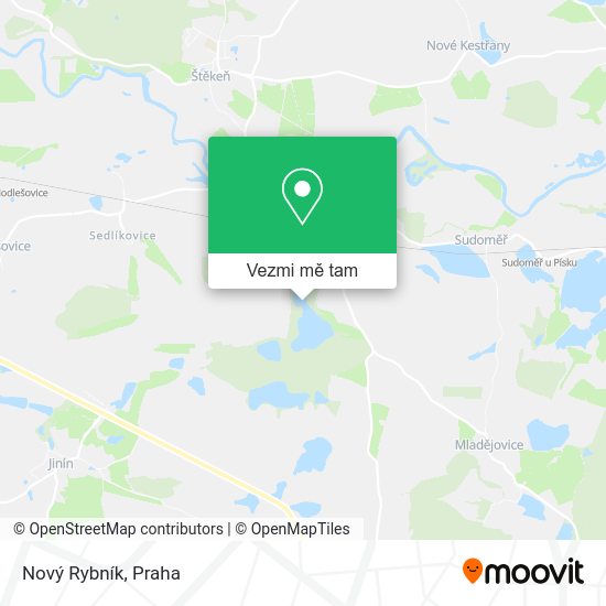 Nový Rybník mapa