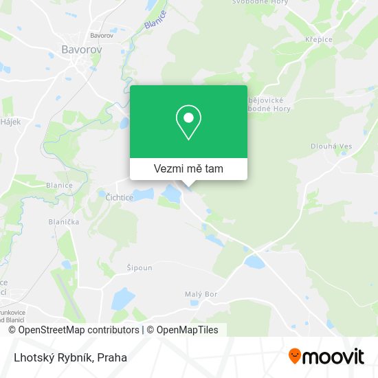 Lhotský Rybník mapa