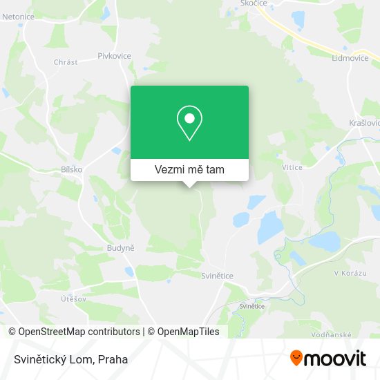 Svinětický Lom mapa