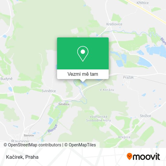 Kačírek mapa