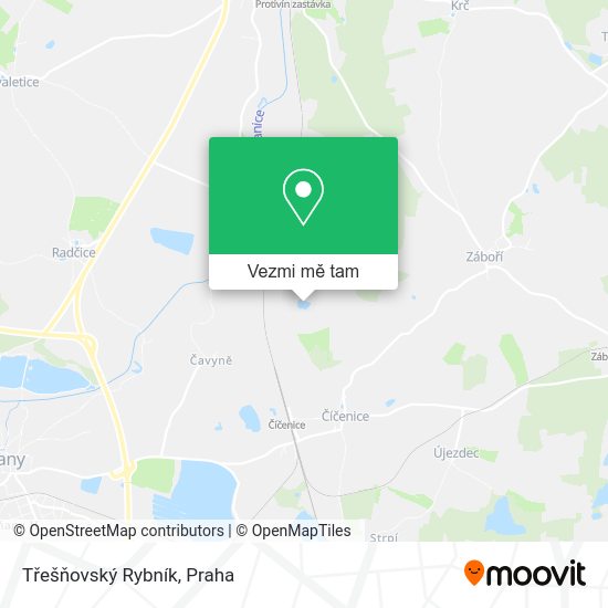 Třešňovský Rybník mapa