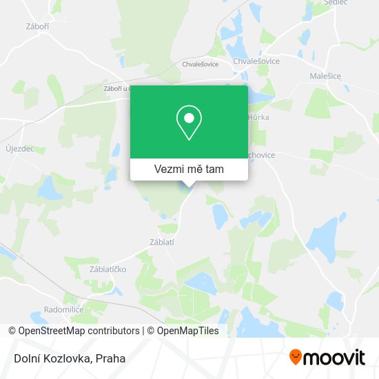 Dolní Kozlovka mapa