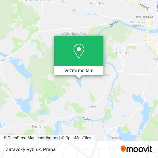 Zátavský Rybník mapa
