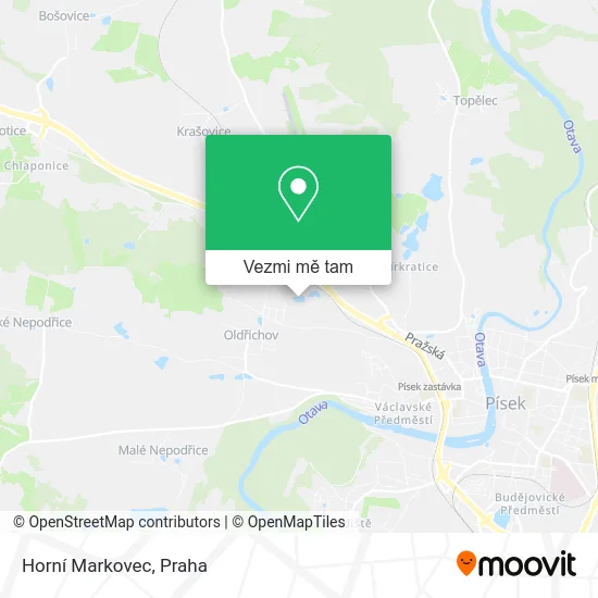 Horní Markovec mapa