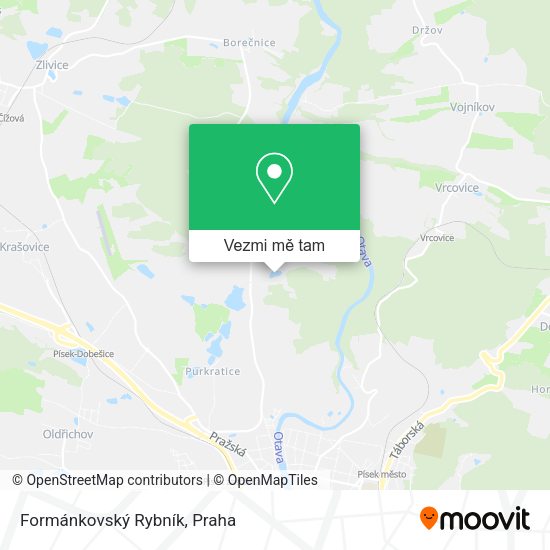 Formánkovský Rybník mapa