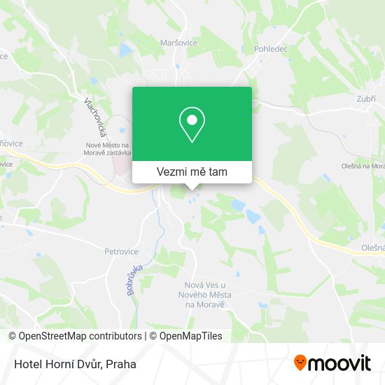 Hotel Horní Dvůr mapa