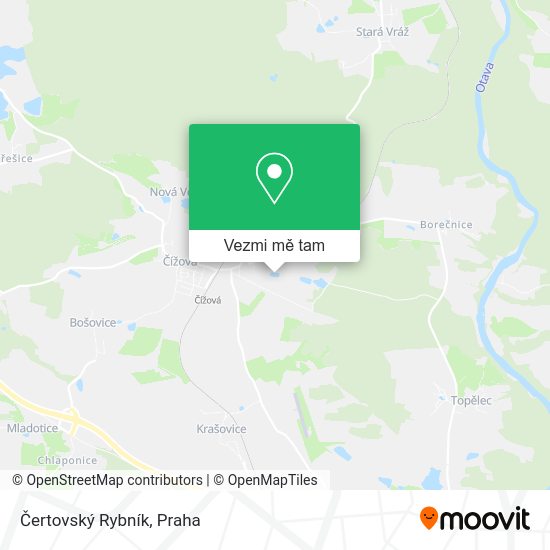 Čertovský Rybník mapa