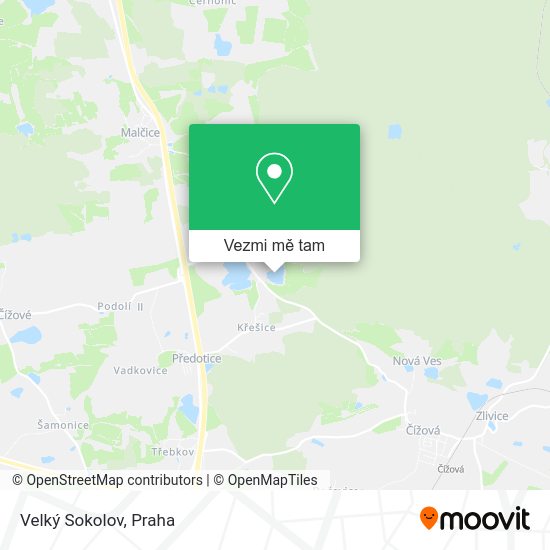 Velký Sokolov mapa