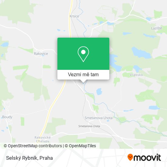 Selský Rybník mapa