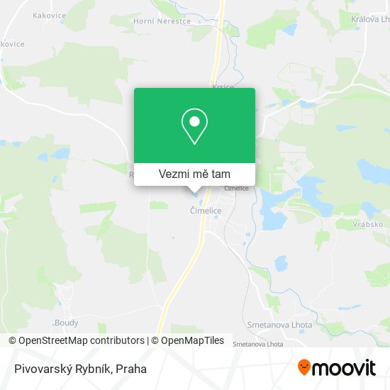 Pivovarský Rybník mapa