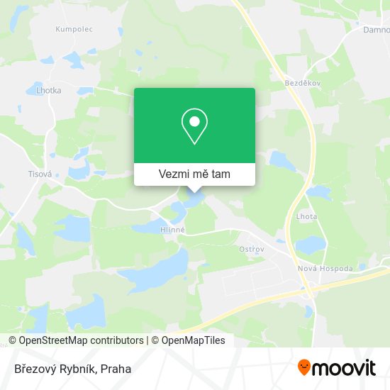 Březový Rybník mapa