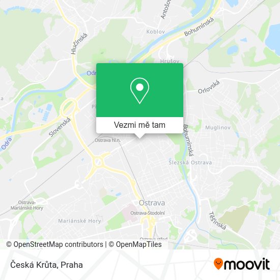 Česká Krůta mapa