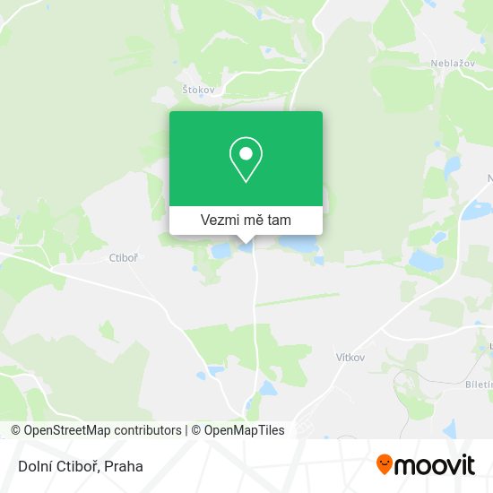 Dolní Ctiboř mapa