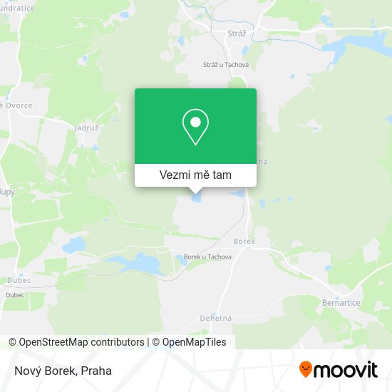 Nový Borek mapa