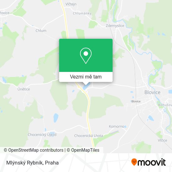 Mlýnský Rybník mapa