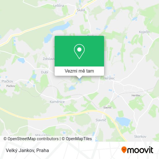 Velký Jankov mapa