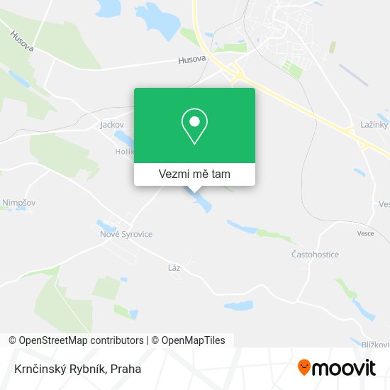 Krnčinský Rybník mapa