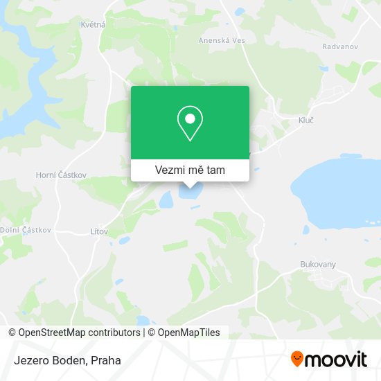 Jezero Boden mapa